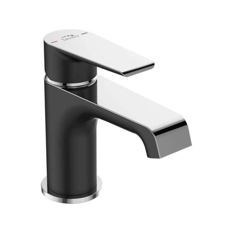 Elegancka Bateria Umywalkowa LARGO Chrom/Czarna z Systemem Łatwego Montażu