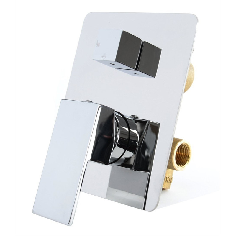 Ekskluzywny Zestaw Podtynkowy Niro 3: Deszczownica Extra Slim z Baterią