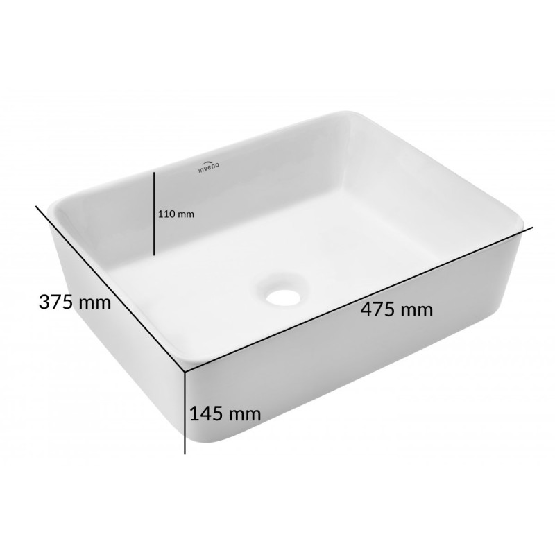 Luksusowa umywalka ceramiczna Nyks - Elegancja i styl w Twojej łazience