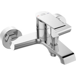 Luksusowa bateria wannowa LARGO chromowana z gwarancją 8 lat, montaż ścienny!