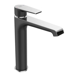 Stylowa Bateria Umywalkowa LARGO Chrom/Czarna - Elegancja i Funkcjonalność w Jednym!