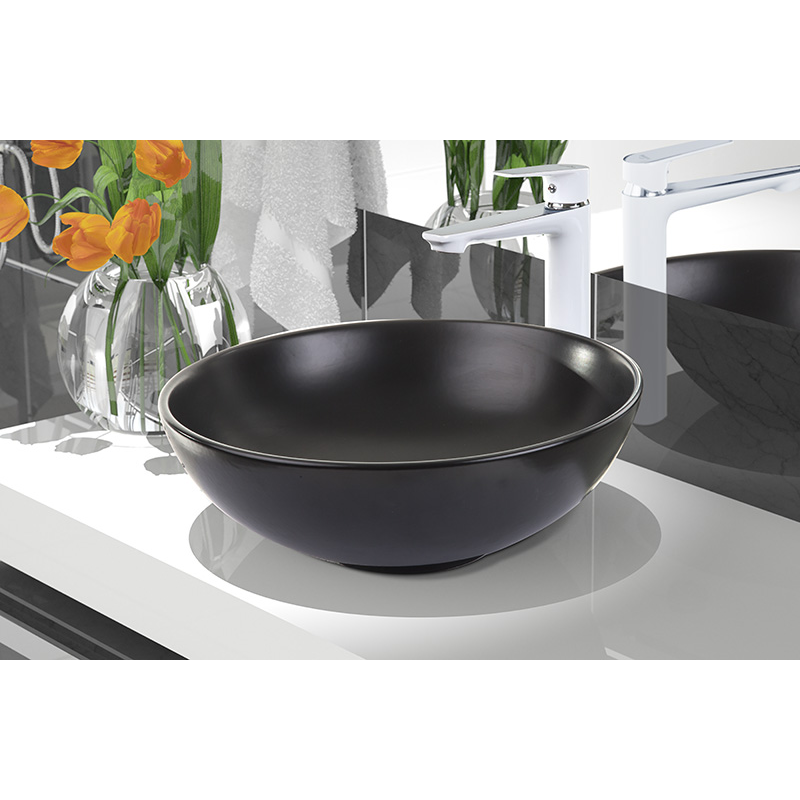 Stylowa Bateria Umywalkowa Invena DOKOS, Elegancki Biały & Chrom wykończenie