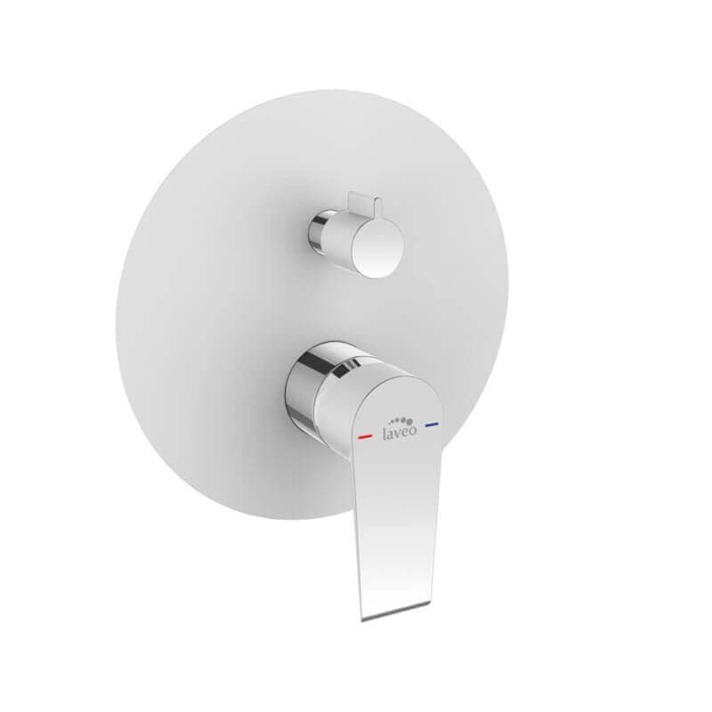 LARGO Bateria podtynkowa chrom/biała - Styl i funkcjonalność w jednym!