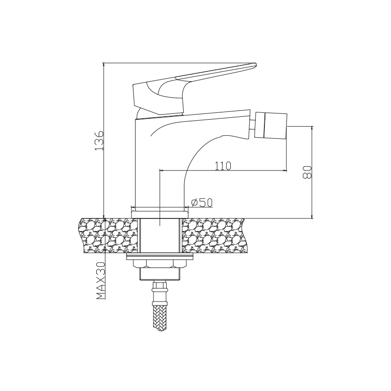 Elegancka Bateria Bidetowa Dokos Chrom - Styl i Funkcjonalność w Twojej Łazience