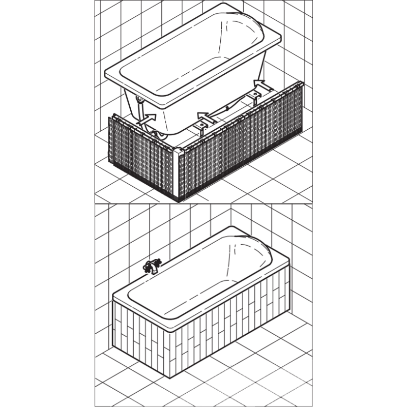 Styropianowa Osłona do Wanien Prostokątnych – Izolacja i Komfort!