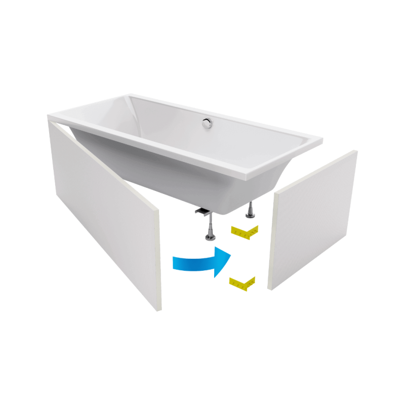 Flex obudowa do zabudowy wanny płytkami , 180 cm