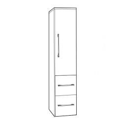 Szafka Wisząca/Słupek Wysoki ALTA C32 - Styl i Funkcjonalność