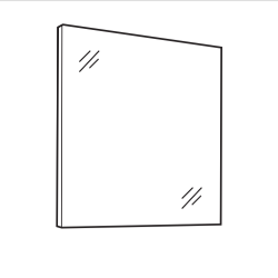 Stylowe Lustro COMO L80 - Idealne do Twojego Wnętrza! 76x60x4 cm