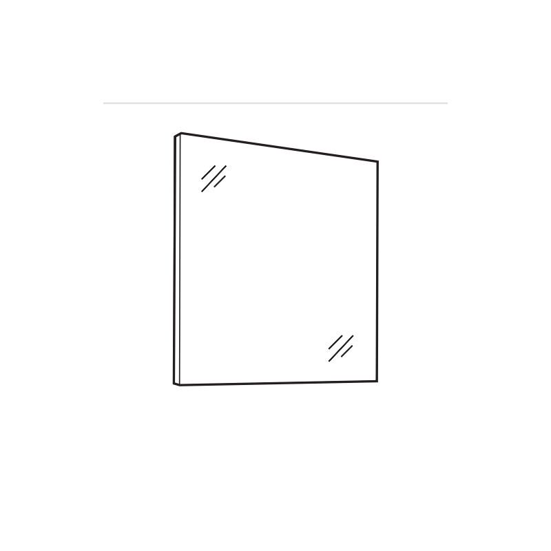 Stylowe Lustro COMO L80 - Idealne do Twojego Wnętrza! 76x60x4 cm