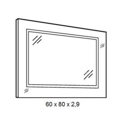Lustro DOT LED z czerwonym połyskiem - Elegancja i styl dla Twojego wnętrza!