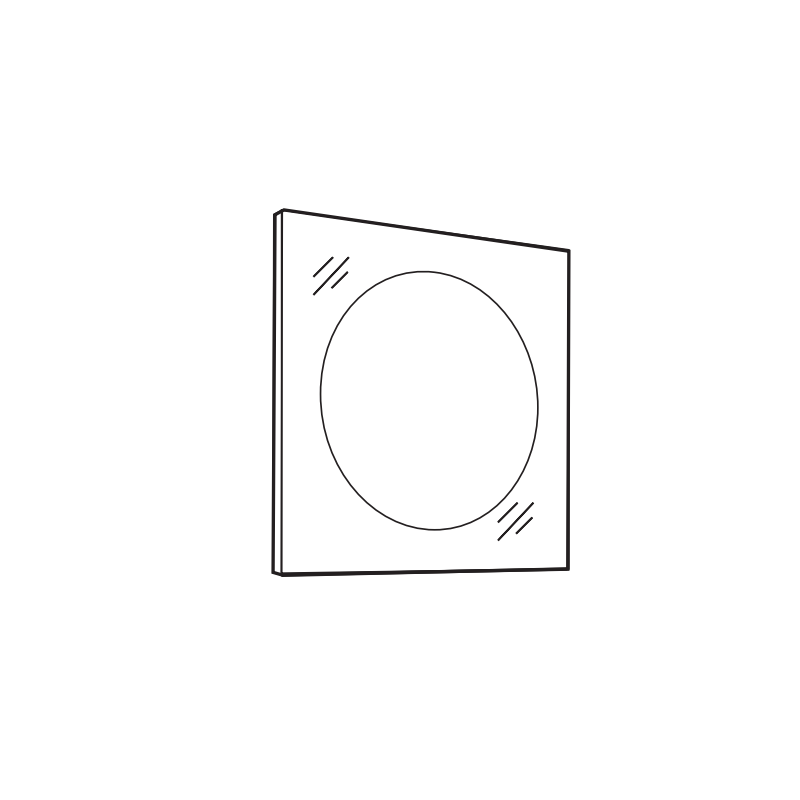 Eleganckie Lustro LED INTORNO, Model L80 - Nowoczesność i Styl w Twoim Wnętrzu