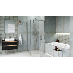 Krotos zestaw prysznicowy podtynkowy z deszczownicą 20x30 cm, termostatyczny, chrom