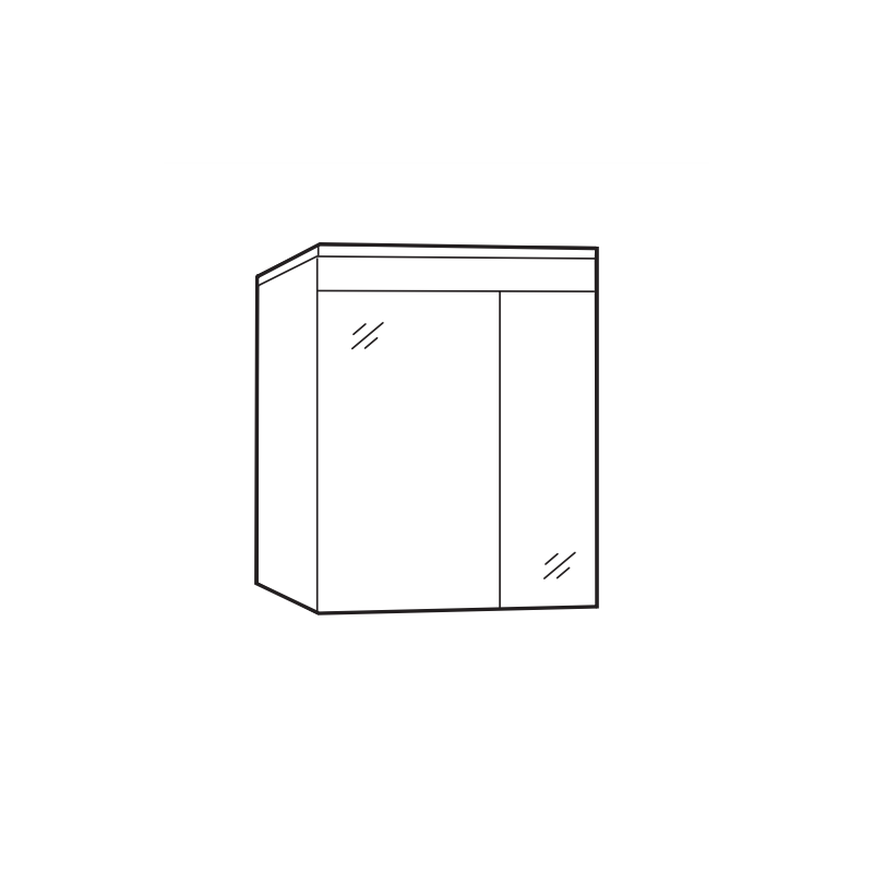 Nowoczesna Szafka Lustrzana OLEX 60cm - Styl i Funkcjonalność