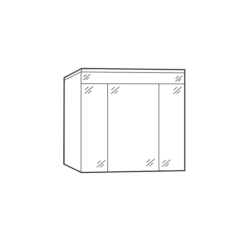 Elegancka Szafka Lustrzana OLEX E80 – Styl i Praktyczność w Twojej Łazience