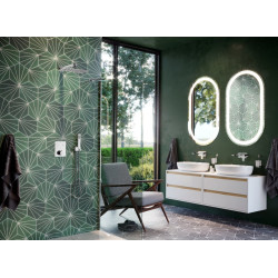 Krotos bateria prysznicowo-wannowa podtynkowa 2 funkcyjna, termostatyczna, chrom