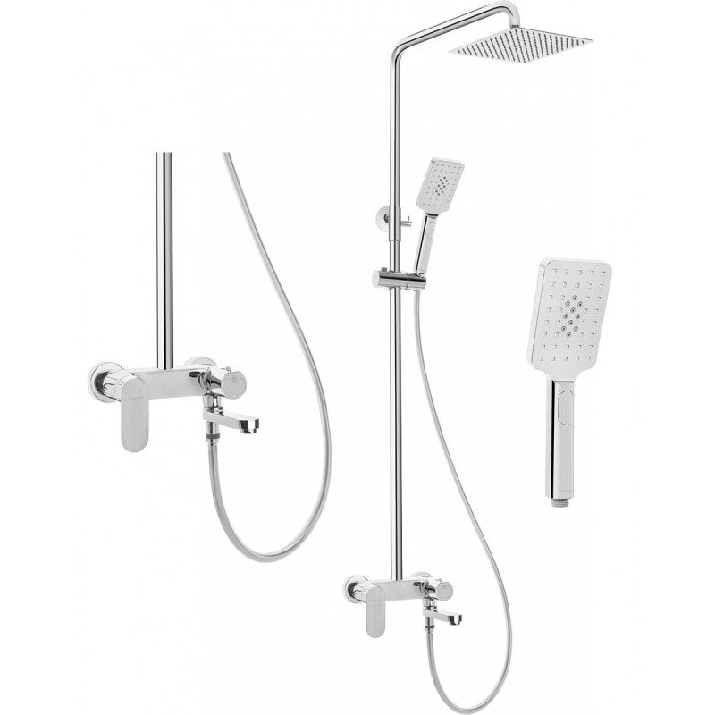 Chromowana Deszczownia Deante Alpinia z Ruchomą Wylewką – Luksus i Funkcjonalność w Łazience