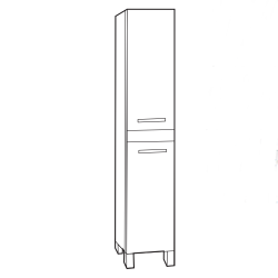 Elegancka Szafka podwieszana Cala C32 - Styl i funkcjonalność