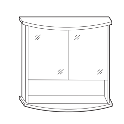 Stylowa Szafka Lustrzana ROMEO E60 – Elegancja i funkcjonalność w Twojej łazience
