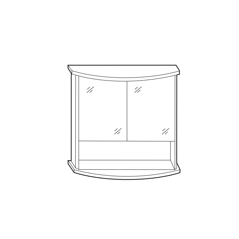 Stylowa Szafka Lustrzana ROMEO E60 – Elegancja i funkcjonalność w Twojej łazience