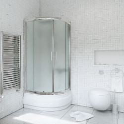 Elegancka Kabina Prysznicowa Sigma 80cm - Chrom z Szkłem Chinchila