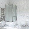 Elegancka Kabina Prysznicowa Sigma 80cm - Chrom z Szkłem Chinchila