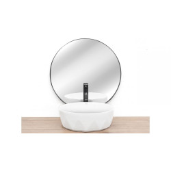 Nowoczesna umywalka ceramiczna Vista 41x41 nablatowa - styl i funkcjonalność