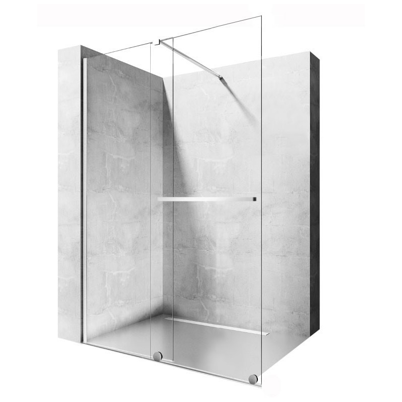 Elegancka Ścianka Prysznicowa CORTIS 100 Chrom - Komfort i Styl w Twojej Łazience!