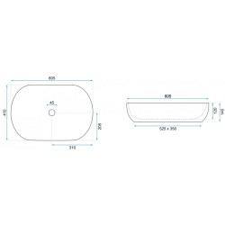 Elegancka Umywalka CLEO 61 - Stylowa i Nowoczesna Nablatowa