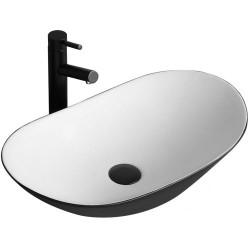 Luksusowa Umywalka Royal Black/White - Elegancja na Twoim blacie!