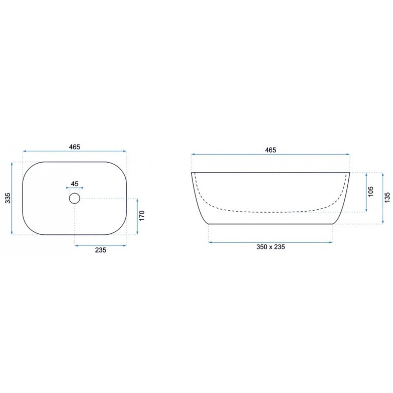 Elegancka Umywalka Nablatowa BELINDA Black Matt - Styl i Klasa w Twojej Łazience