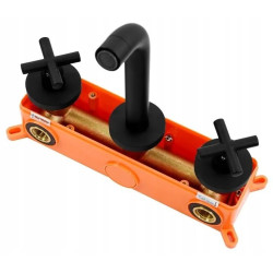 Luksusowa Bateria Podtynkowa EXIT Czarne Wykończenie + BOX