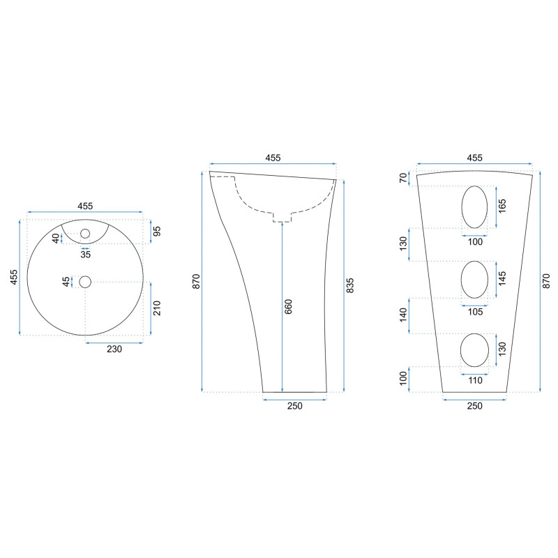 Stylowa Umywalka Agnes Wolnostojąca - Nowoczesny Design i Wygoda