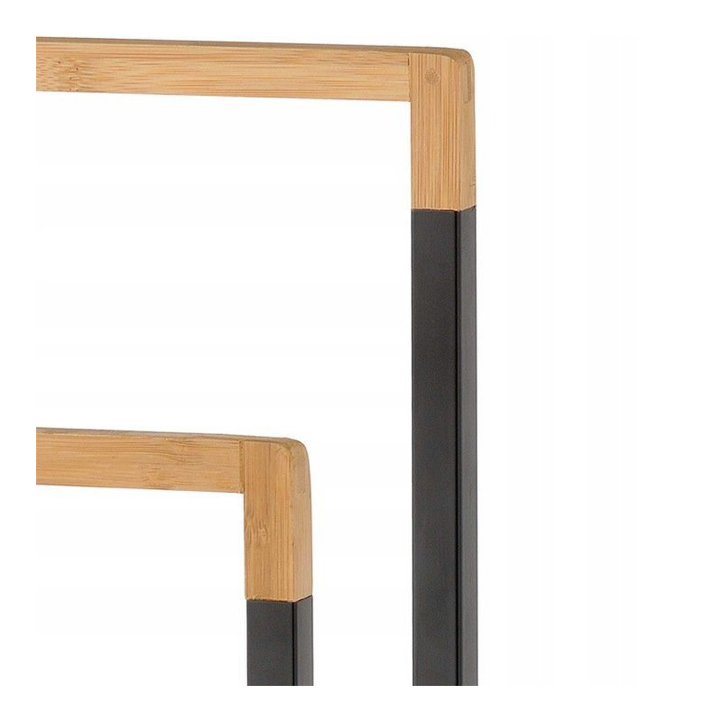 Stylowy Wieszak Dwu-ramienny Black & Bambus – Elegancja i Funkcjonalność w Twoim Domu