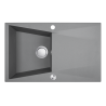 Granitowy Zlewozmywak Grenada 1-Komorowy Szary z Ociekaczem - Wytrzymałość i Styl od BonaFaro