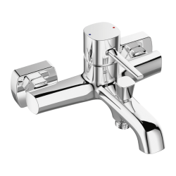 Elegancka Bateria Ścienna POLA Chrom z Jednouchwytowym Mieszaczem