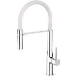 Bateria Pola BAP 678D - Styl i Wygoda z Ruchomą Wylewką Chrom/Biała