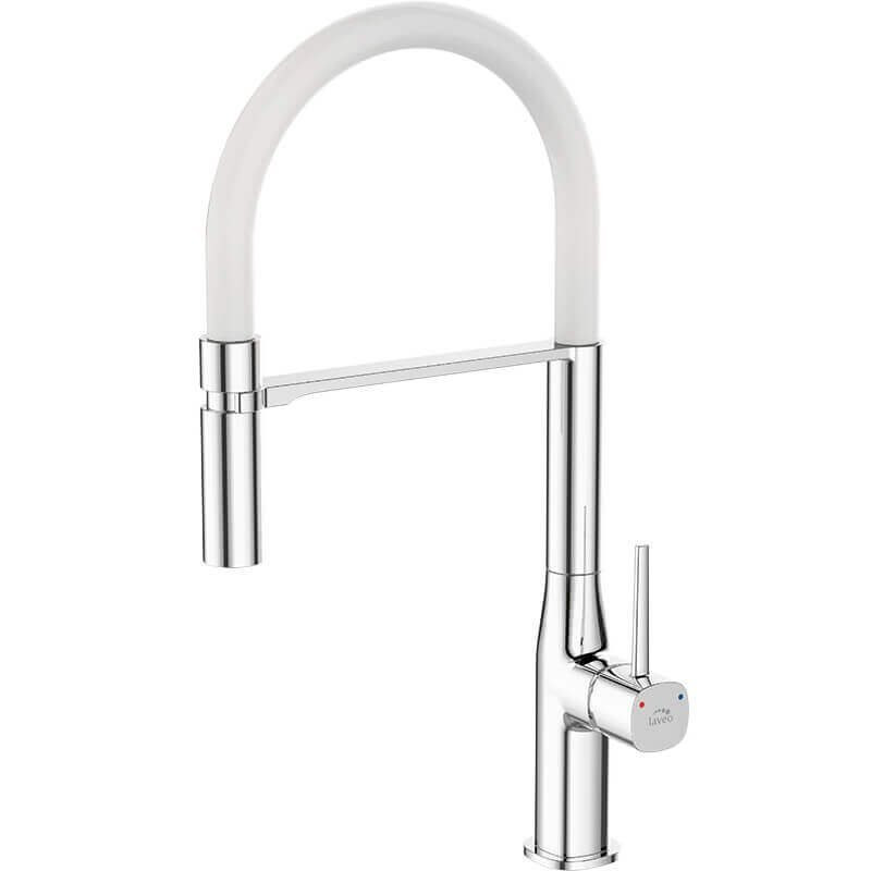 Bateria Pola BAP 678D - Styl i Wygoda z Ruchomą Wylewką Chrom/Biała