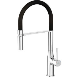 Laveo Pola bateria zlewozmywakowa stojąca chrom/czarne