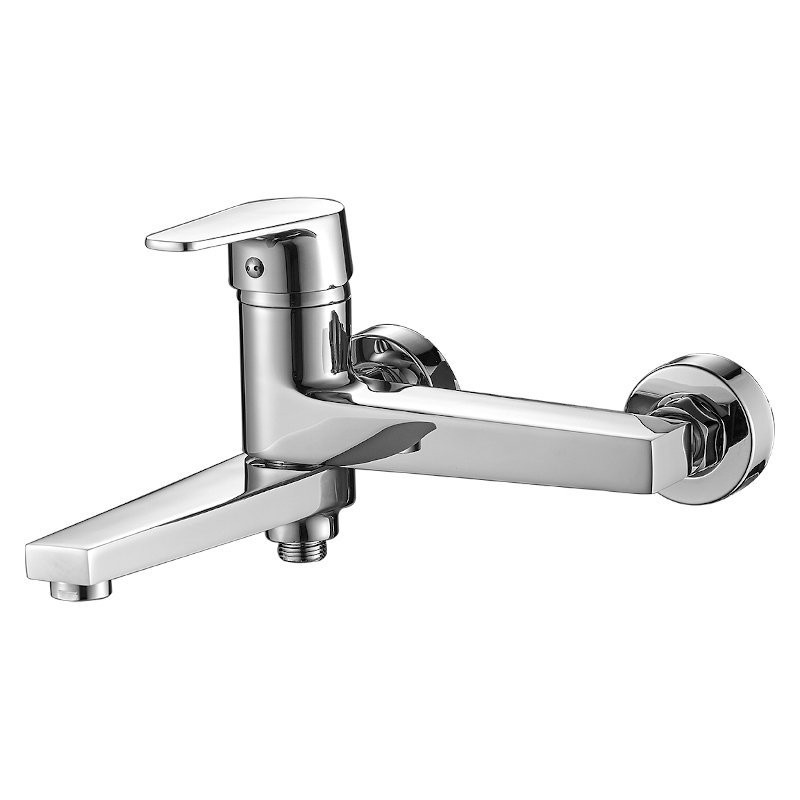 LUGA Chromowana Bateria Wannowa z Ruchomą Wylewką - Elegancja i Funkcjonalność