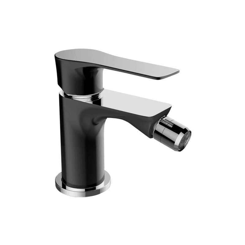 Elegancka Bateria Bidetowa RAILA - Czarno-Chromowe Wykończenie, Prosty Montaż, 8 Lat Gwarancji