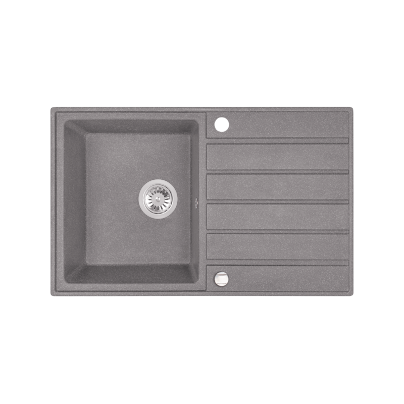 Elegancki Zlewozmywak Margarita 1-komorowy z Ociekaczem i Przydatnym Syfonem