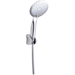 FINO Chromowany Zestaw Natryskowy Ścienny z 3 Strumieniami - Antykamień i Antyskręt