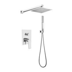 Nowoczesna bateria podtynkowa PLATO z deszczownicą BLY_001P - styl i funkcjonalność