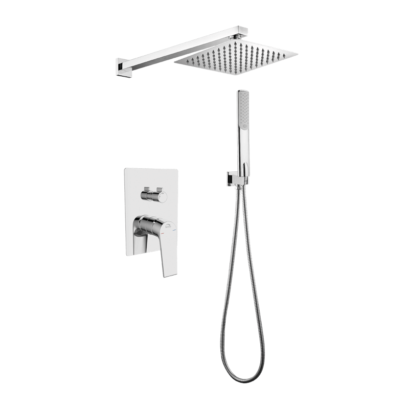 Nowoczesna bateria podtynkowa PLATO z deszczownicą BLY_001P - styl i funkcjonalność