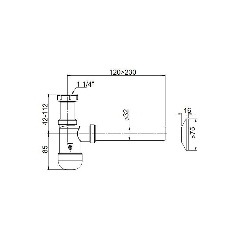 Stylowy Półsyfon Umywalkowy Ø32 - Idealny Wybór dla Twojej Łazienki!