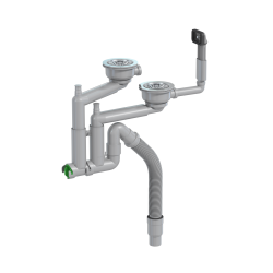 Dwukomorowy Syfon Smartloc - Łatwy Montaż, Maksymalna Funkcjonalność!