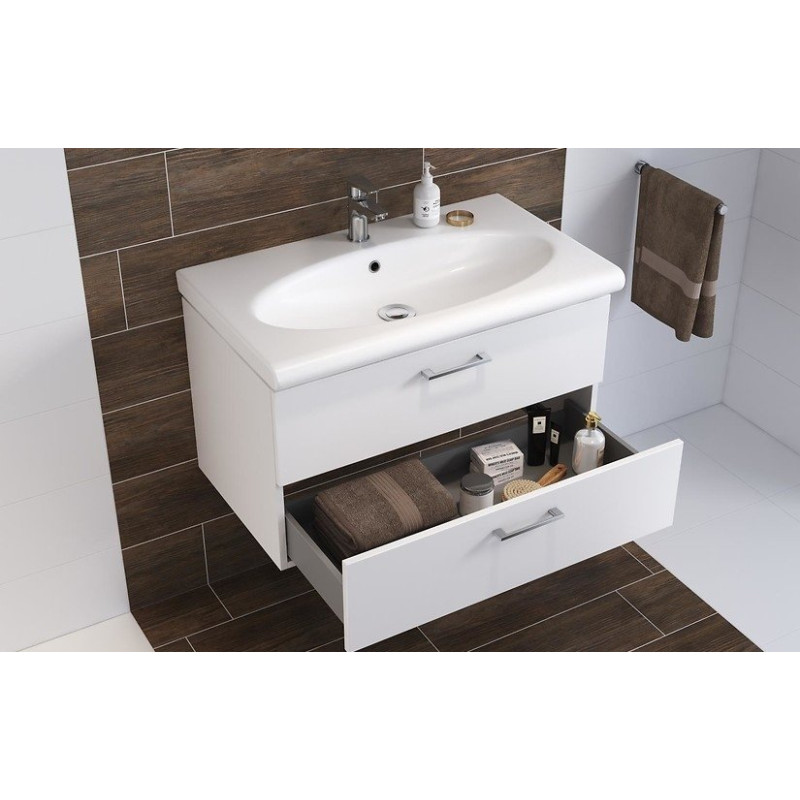 Elegancka Szafka z Umywalką LARA COMO 60 – Nowoczesność dla Twojej Łazienki