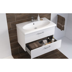 Umywalka z szafką LARA COMO 80 Biała - Elegancja i Funkcjonalność