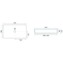 Stylowa Umywalka NABLATOWA DENIS Czarny Mat – Elegancja w Twojej Łazience!