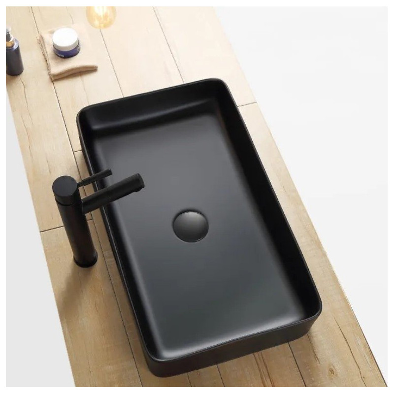 Stylowa Umywalka NABLATOWA DENIS Czarny Mat – Elegancja w Twojej Łazience!
